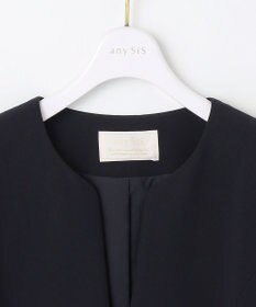 ANY SIS S 【洗える】セレモニーダブルクロス クルーカラー ジャケット