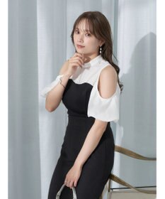 earth music&ecology オープンショルダードッキングプルオーバー