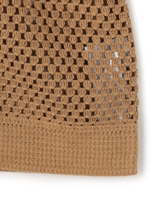 UNFILO L クロシェレースニット ZIPカーディガン