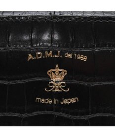 A.D.M.J. 【牛革】クロコ型押し ボストン28cm