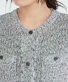 CRAFT STANDARD BOUTIQUE フリンジノースリーブニットプルオーバー