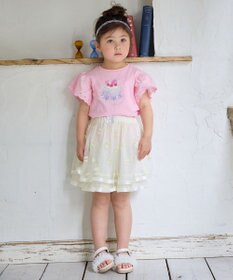 ANY KIDS リボン チュールスカート