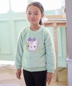 ANY KIDS 両面 フリース スパンコール トレーナー