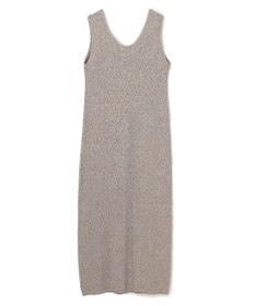 BEIGE， AGATE / Uネック メランジニットドレス
