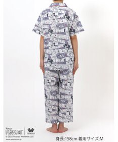 WACOAL ワコール_リラックス＆スリープ パジャマ 5分袖 半袖 8分丈 綿100%(本体) PEANUTS スヌーピー レディース FDT157 /ワコール