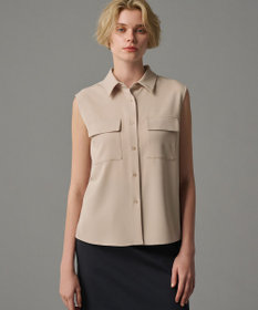 uncrave 【接触冷感・撥水・洗濯機洗い可】クールタッチツイル ブラウス（uncrave STANDARD)