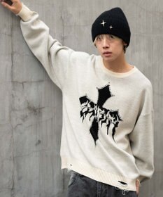 WEGO ダメージジャガードプルオーバー