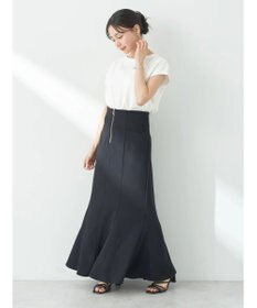 earth music&ecology バックレースサイドリブマーメイドスカート