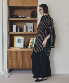 YECCA VECCA ビンテージサテンイージーワイドパンツ