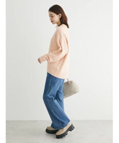 Green Parks ｆｕｗａっとメランジ前後差ニットプルオーバー