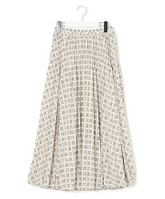 J.PRESS YORK STREET 【WOMEN】タイルプリント プリーツスカート