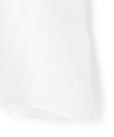 BEIGE， PAULINE / リネンヴィスコースフェイクレザー配色ブラウス