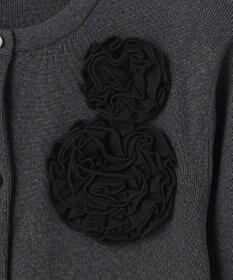 組曲 S 【組曲×setsuko sagittaire】ボンボンフラワーニット カーディガン