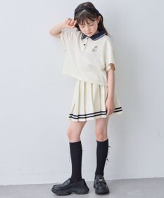 ANY KIDS 【洗濯機可能/吸汗速乾】ドライタッチ ショート丈ポロシャツ