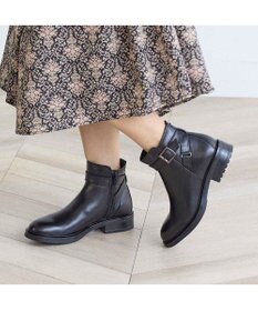 ing <ing>【WEB限定】クロスベルトデザインショートブーツ