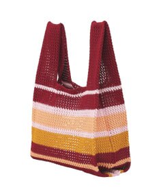 earth music&ecology マルチボーダーニットバッグ