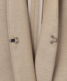 自由区 【XSサイズ～/洗える/セット可】キュプラリネンシャンタン ノーカラージャケット