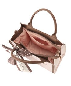 Maison de FLEUR スカーフ付きツイードスクエア２Ｗａｙトート