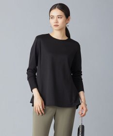 ICB 【洗える】リバーストレッチジャージー ペプラムカットソー