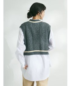 CRAFT STANDARD BOUTIQUE ２ＷＡＹケーブルニットベスト