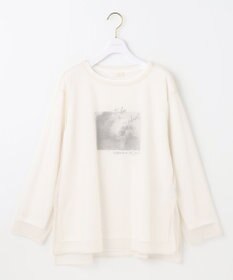 ANY SIS L 【貴島明日香さんコラボ】チュールレイニャード猫 Tシャツ