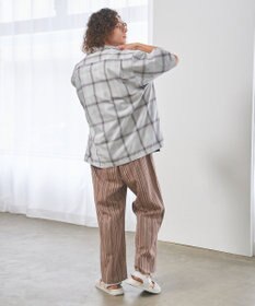 J.PRESS YORK STREET 【UNISEX】オンブレーチェック オープンカラーシャツ