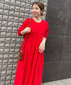 UNFILO 【新色追加】スタイルアップニット ワンピース