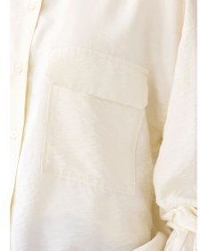 AMERICAN HOLIC 接触冷感Ｗポケット袖タックシャツチュニック