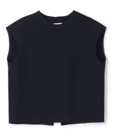 uncrave 【撥水・洗濯機洗い可】プルーフダブルクロス バックオープンブラウス（uncrave WHITE）