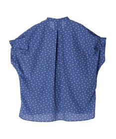 Green Parks ドット柄タックスリーブブラウス