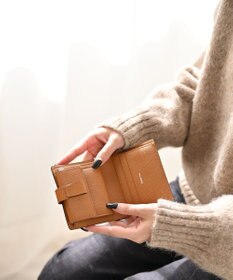 Atelier nuu 日本製 本革 バイカラーnoble 二つ折れウォレット
