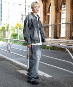 WEGO 【ウエストゴム/MLサイズ展開】ージーダブルニーパンツ