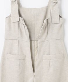 GRACE CONTINENTAL 麻調ベルトサロペット