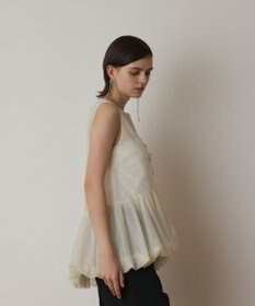 GRACE CONTINENTAL バルーンチュールトップ