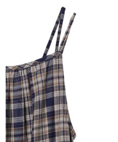 earth music&ecology マドラスチェックキャミワンピース