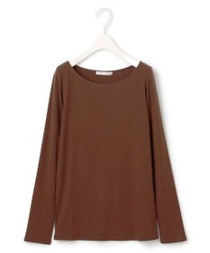 ICB L 【洗える】リヨセルカシミヤスムース ボートネックカットソー