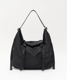 russet ナイロンジャガードメタルバックルショルダーバッグ L(CE-1656)