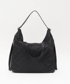 russet ナイロンジャガードメタルバックルショルダーバッグ L(CE-1656)