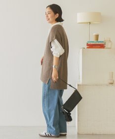 AMERICAN HOLIC ラメ入りＶネックニットベスト