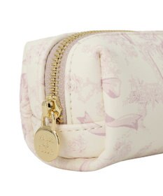 Maison de FLEUR フラワーガーデン柄合皮ロングポーチ