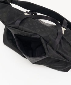 russet ナイロンジャガードメタルバックルショルダーバッグ L(CE-1656)