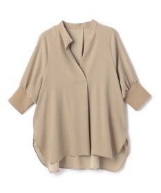 BEIGE， FLEUR / ドレープニット カフスブラウス