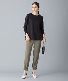 ICB 【WEB限定カラーあり・洗える】ライトダブルクロス ジョガーパンツ