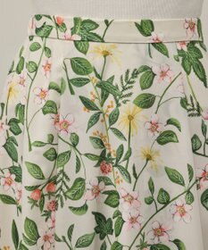 GRACE CONTINENTAL プリントタックフレアスカート