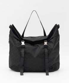 russet ナイロンジャガードメタルバックルショルダーバッグ L(CE-1656)