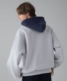 WEGO 【ユニセックス着用ITEM/MLサイズ展開】ワンポイントバイカラープルパーカー