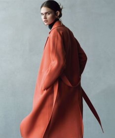 23区 S 【R(アール)】ウールメルトンリバー ロング ラップコート