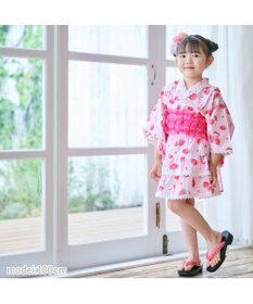 Mother garden マザーガーデン キッズ ドレス セパレート 浴衣 《野いちご 水彩柄》 95～100cm