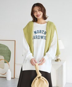 Green Parks カレッジロゴ裏毛チュニック