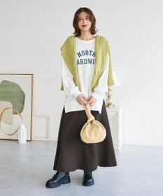 Green Parks カレッジロゴ裏毛チュニック